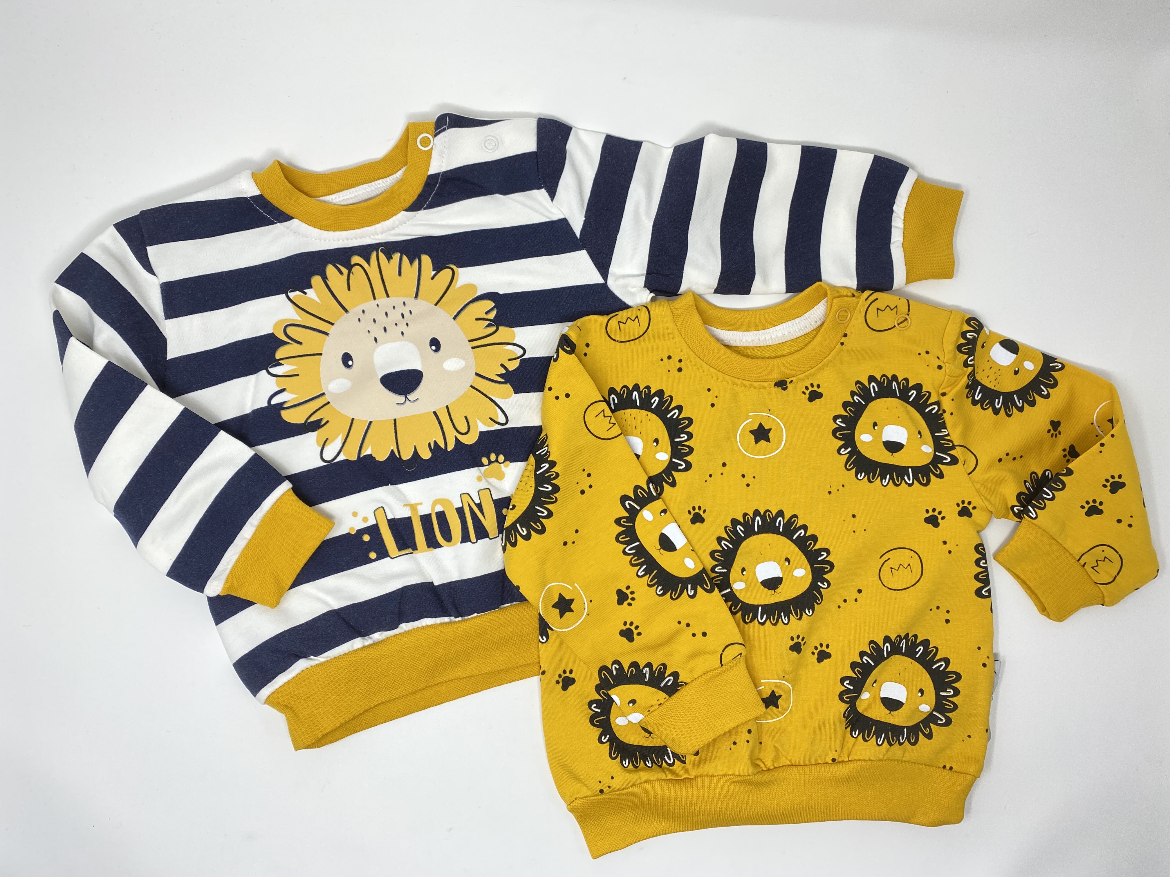 Jungs Baby / Kinder Sweat Shirt Pullover Löwen Lion Langarm 
